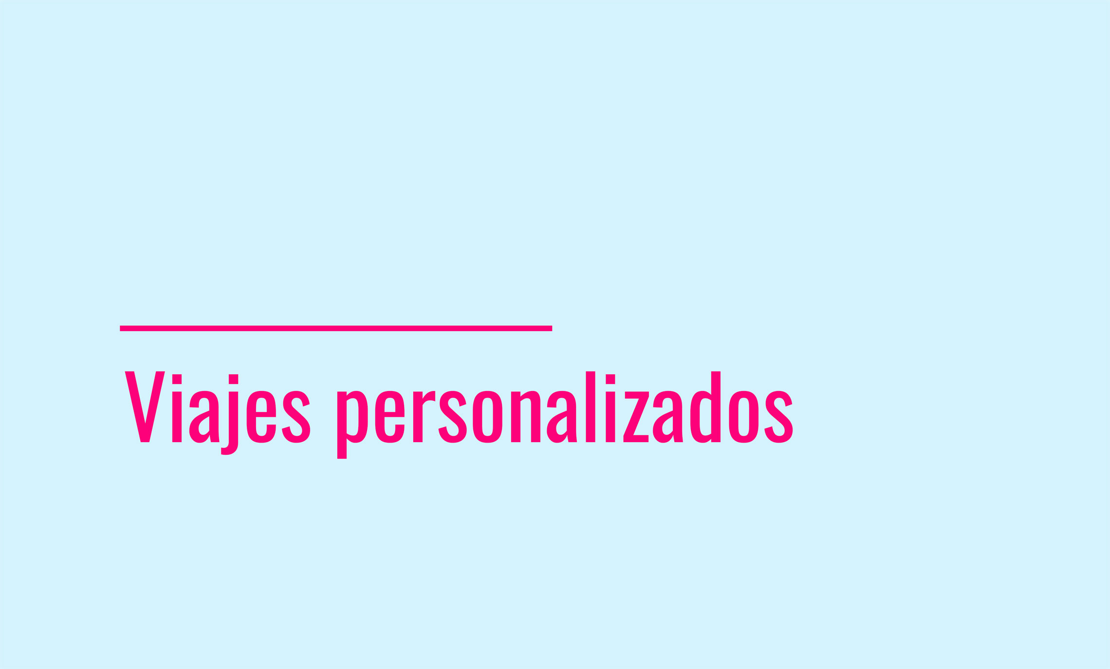 Botón viajes personalizados